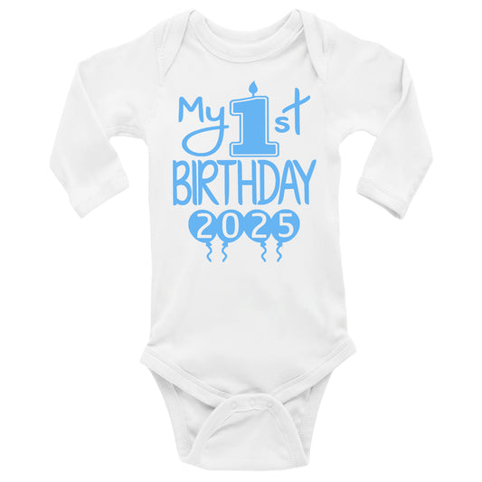 My 1st Birthday Onesies & Bodysuits With Year Long-Sleeve