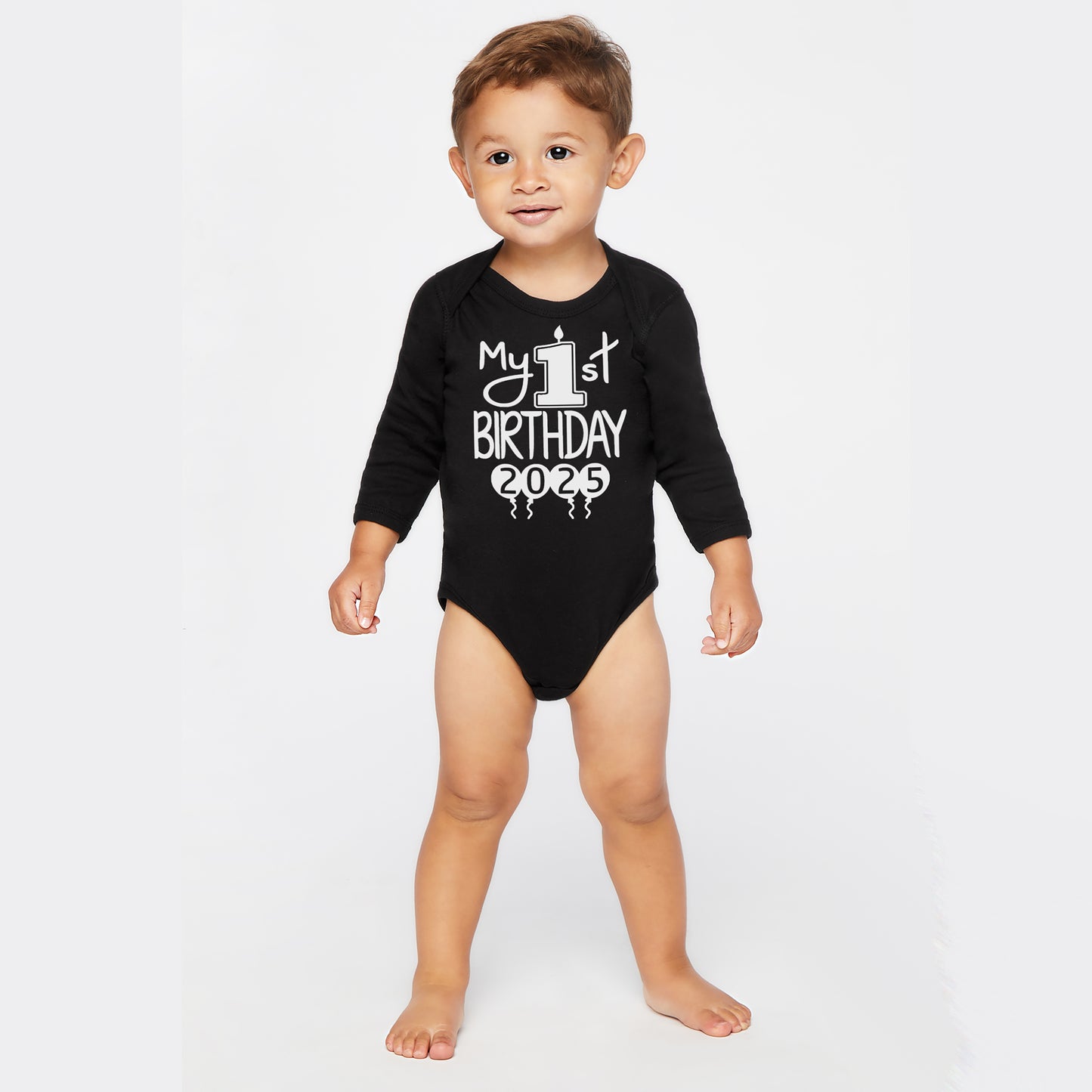 My 1st Birthday Onesies & Bodysuits With Year Long-Sleeve