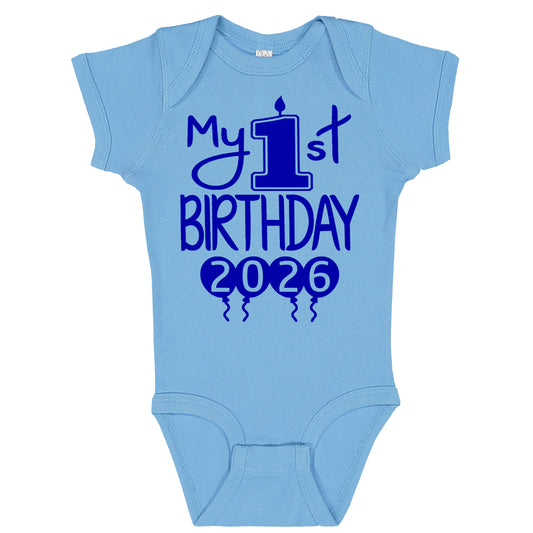 My 1st Birthday Baby Bodysuit – First Birthday Outfit for Boys or Girls, Soft Cotton Party Clothing | 2026 Design