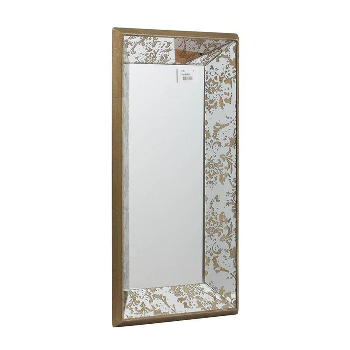 20" Silver Glass Framed Accent Mirror