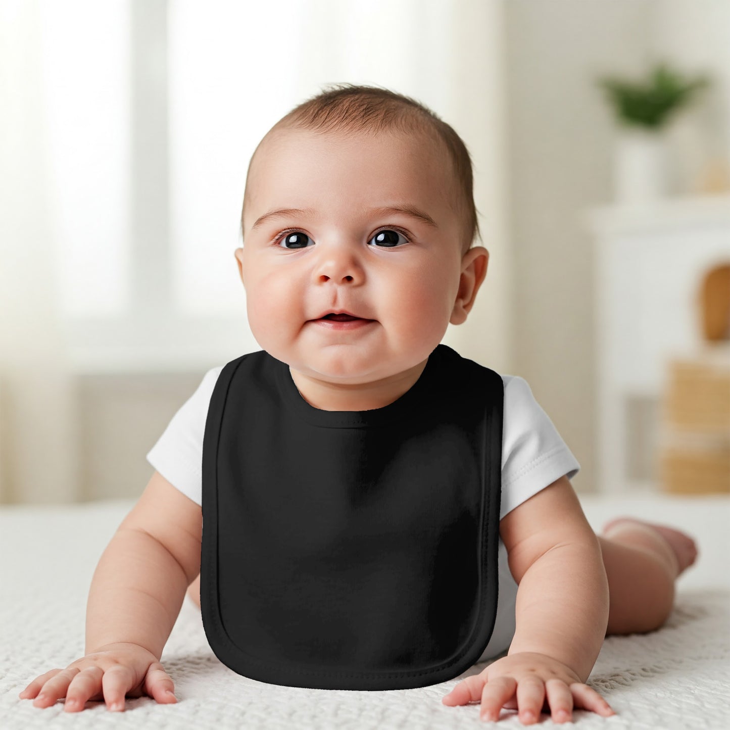 Aidens Corner Organic Cotton Baby Bibs | Black