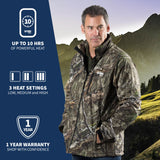 Sahara Heated Hunting Jacket - Mossy Oak® Camo by Gobi Heat