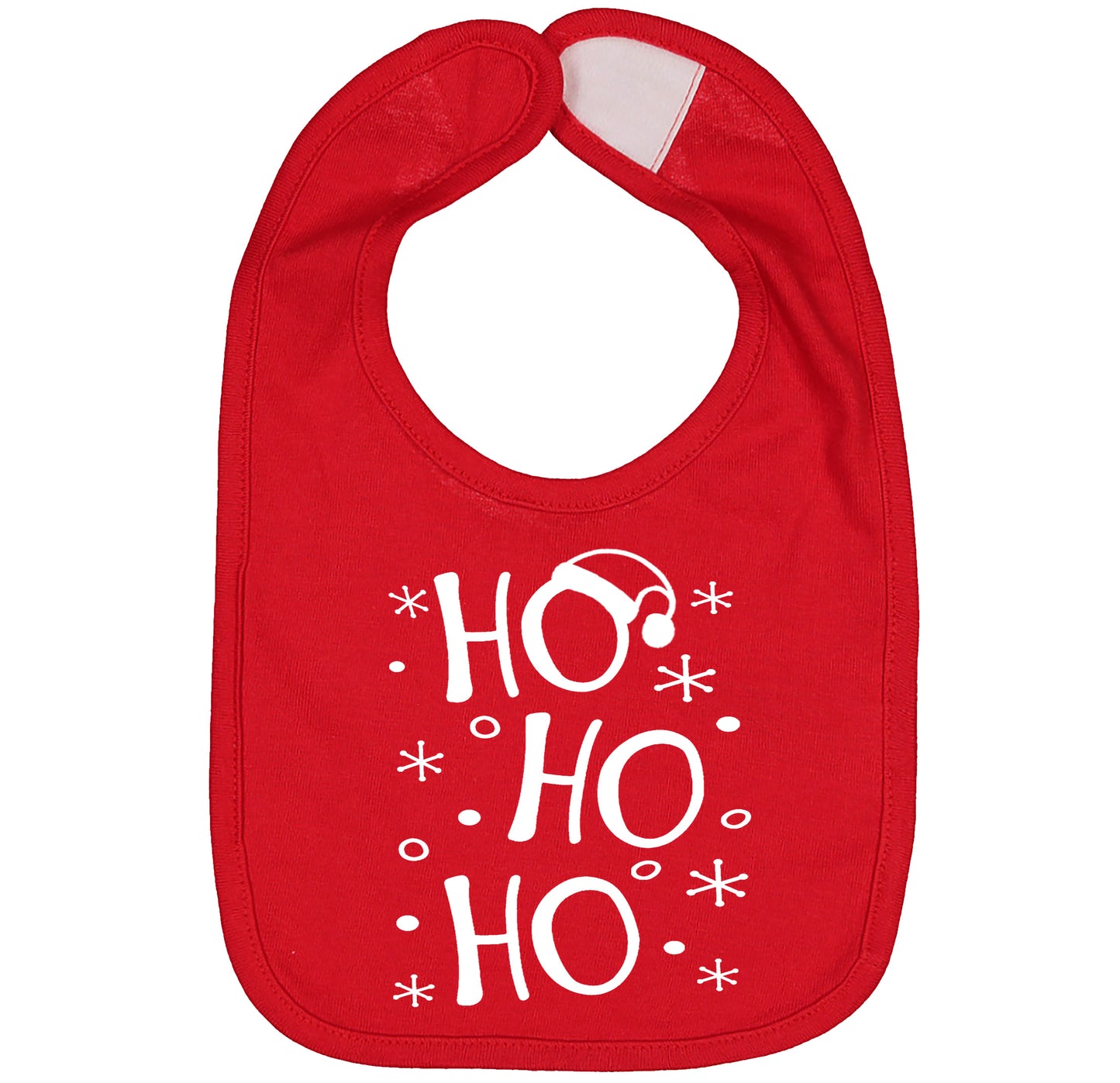 Baby Infant Christmas HO HO HO Holiday Bib