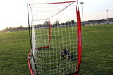 PowerNet Soccer Goal 18.5ft x 6.5ft Portable Bow Style Net + 1 Wheeled Carry Bag