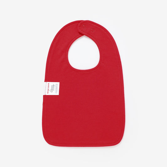 Aidens Corner Organic Cotton Baby Bibs | Red