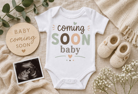 Coming Soon Baby - Announcement Bodysuit