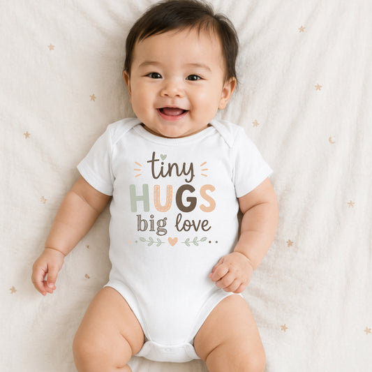 Tiny Hugs Big Love - Baby Is Here Bodysuit