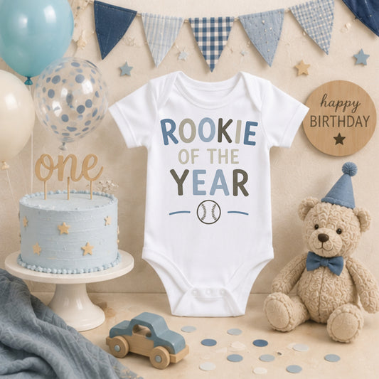 Rookie Of The Year - First Birthday Bodysuit