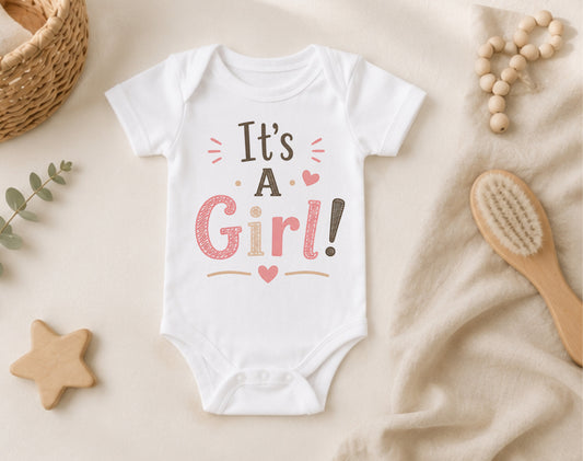 It's a Girl! - Gender Reveal Bodysuit I