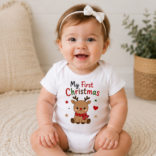 My First Christmas I - Holiday Christmas Bodysuit