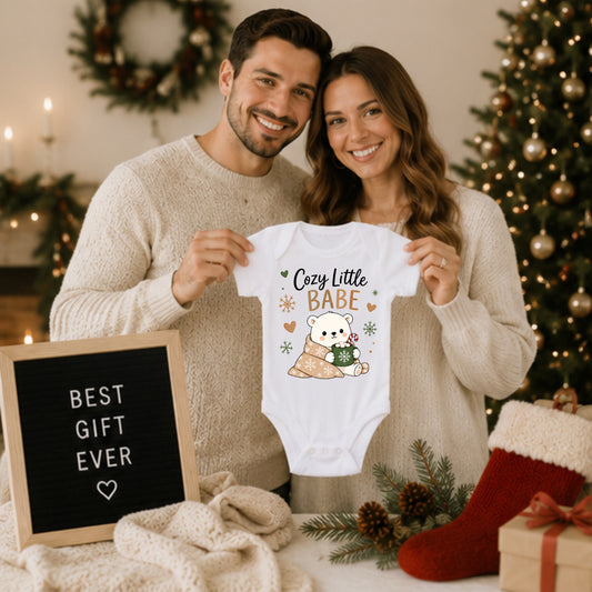 Cozy Little Babe - Holiday Christmas Bodysuit