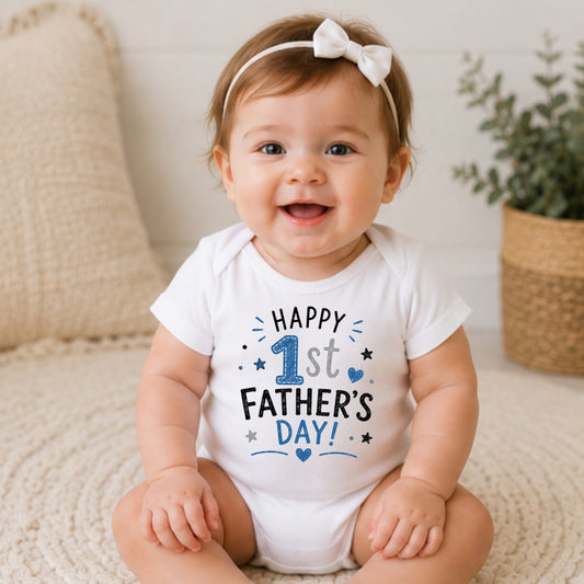 Happy 1st Father's Day II - Holiday Father's Day Bodysuit