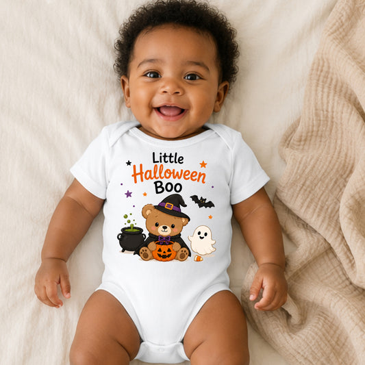 Little Halloween Boo - Holiday Halloween Bodysuit