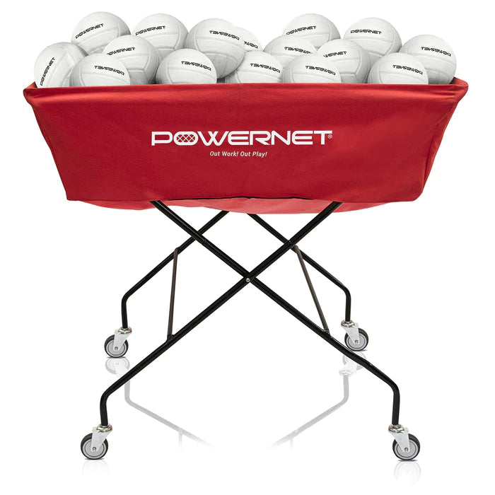 PowerNet Extra-Large Volleyball Basketball Wheeled Cart with 3 Side Pockets (1189)