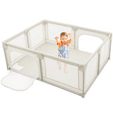 Baby Playpen Extra Large Kids Activity Center Safety Play-White