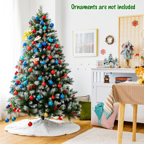 Artificial PVC Christmas Tree with Branch Tips and Metal Stand-6 ft