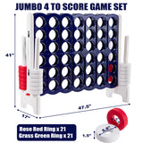 Jumbo 4-to-Score 4 in A Row Giant Game Set