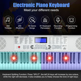 61-Key Electric Piano Keyboard for Beginner-White