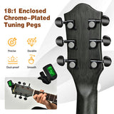 41 Inch Full Size Cutaway Acoustic Guitar Set for Beginner-Green