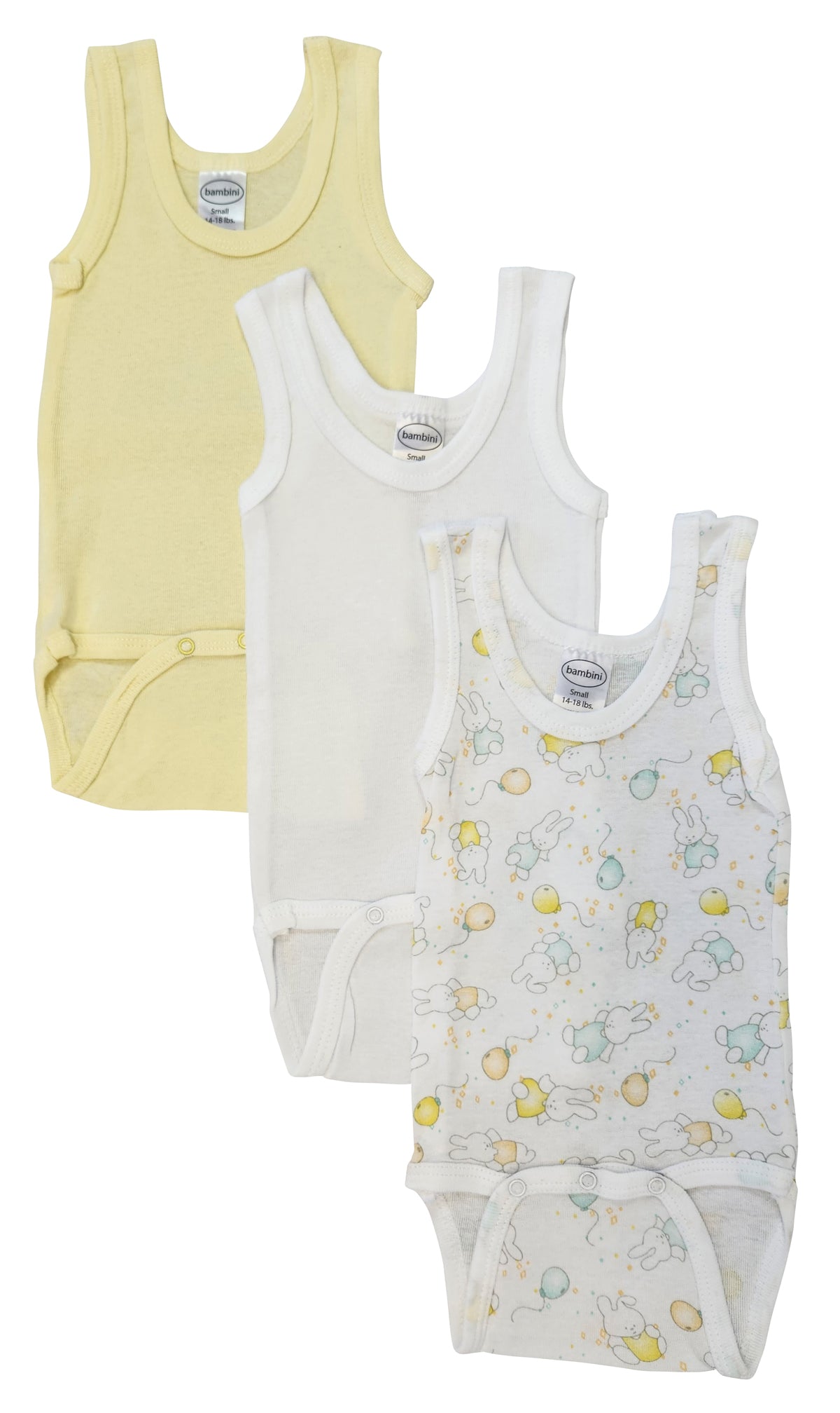 Unisex Baby 3 Pc One Piece and Tank Tops