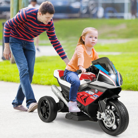 12V Licensed BMW Kids Motorcycle Ride-On Toy for 37-96 Months Old Kids-Red
