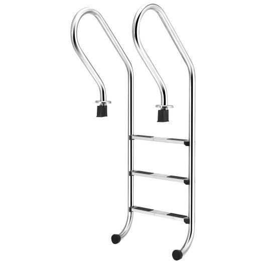 3-Step Stainless Steel Non-Slip Swimming Pool Ladder