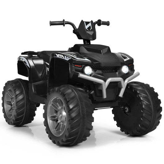 12V Kids 4-Wheeler ATV Quad Ride On Car -Black