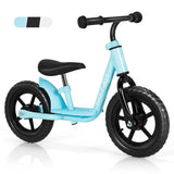 11 Inch Kids No Pedal Balance Training Bike with Footrest-Blue
