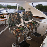 2-Piece Folding Boat Seat Set with Sponge Padding-Camouflage