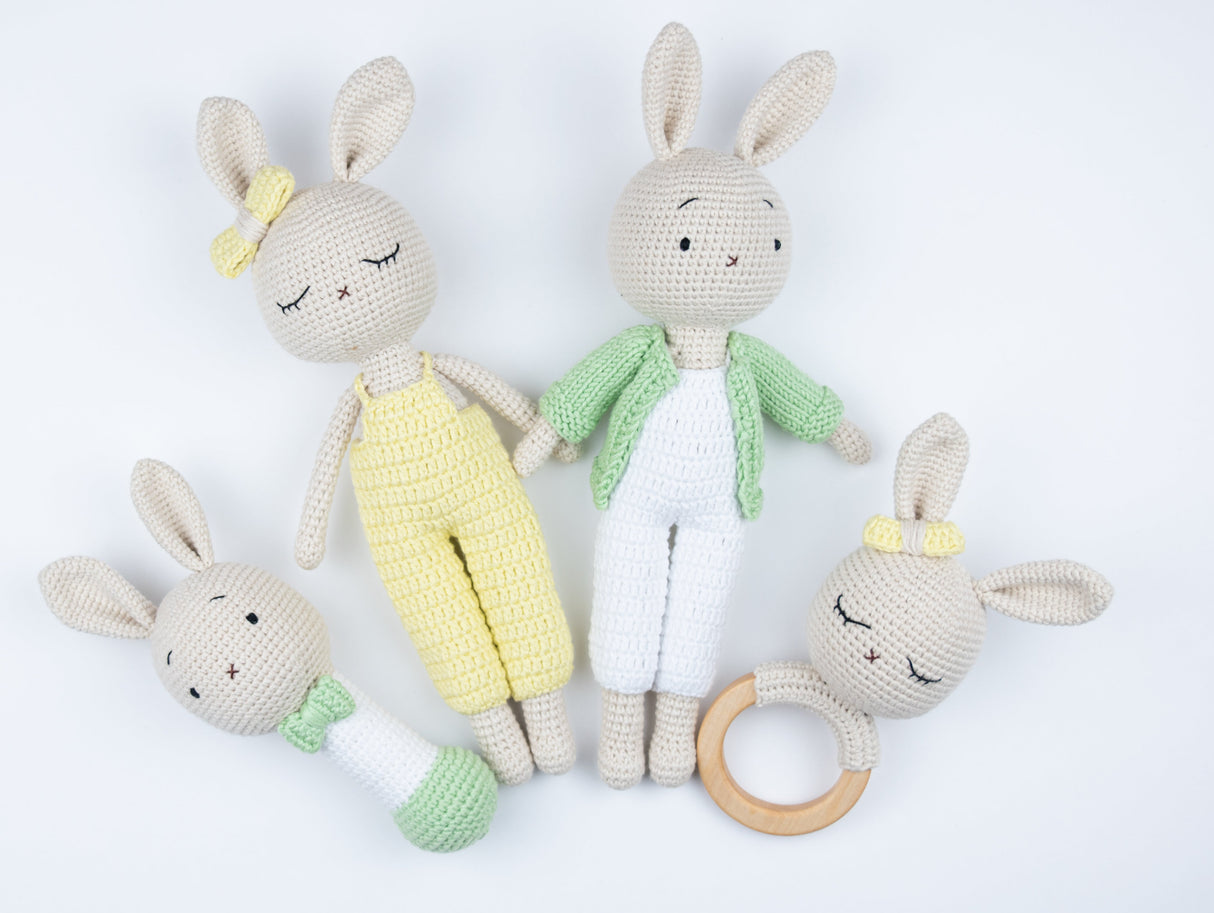 Crochet Rattle / Luke the bunny by Little Moy