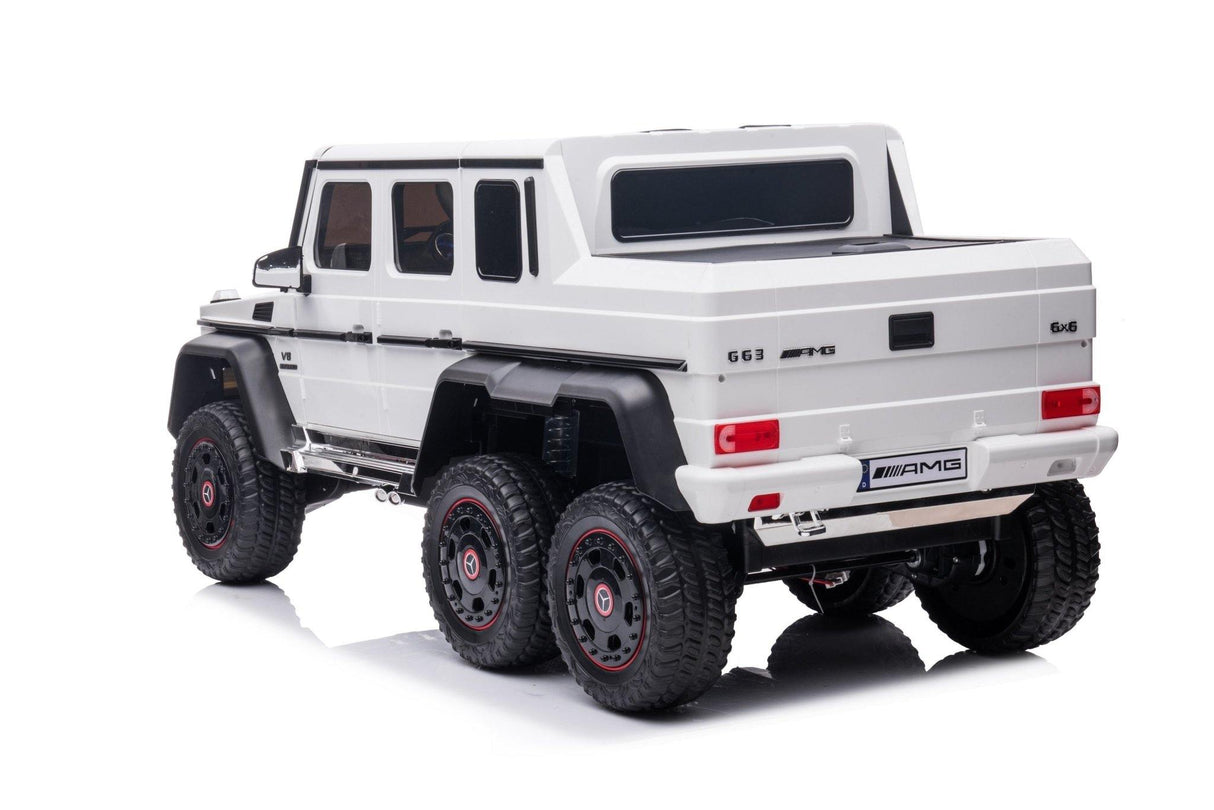 24V 6x6 Mercedes Benz G63 6 Wheels 1 Seater Ride on Car with Parental Remote Control for 3-8 Years - Dti Direct USA