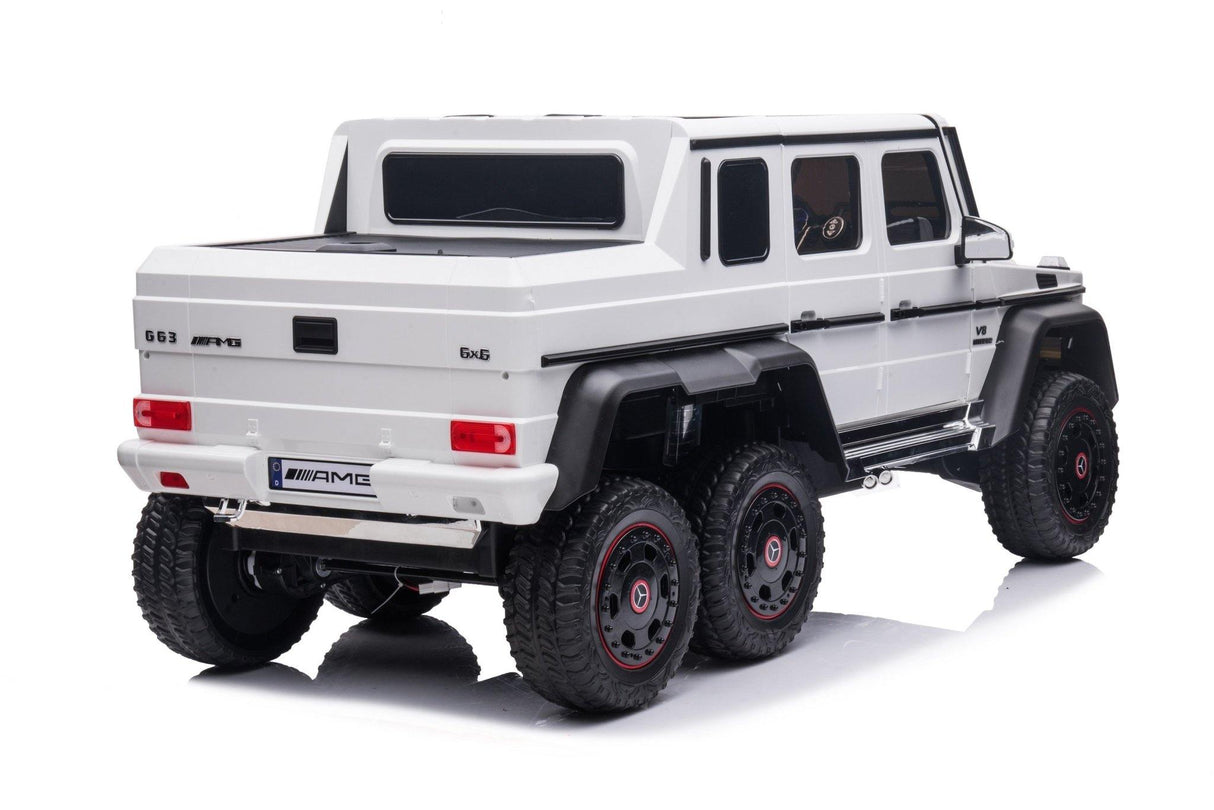 24V 6x6 Mercedes Benz G63 6 Wheels 1 Seater Ride on Car with Parental Remote Control for 3-8 Years - Dti Direct USA