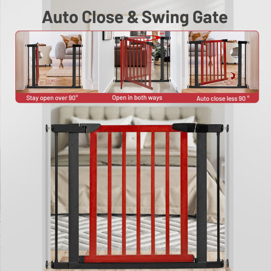 Extendable Safety Gate for Baby and Pet-Red