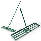 30/36/42 x 10 Inch Lawn Leveling Rake with Ergonomic Handle-42 inches