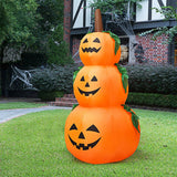 6 Feet Halloween Inflatable Stacked Pumpkins