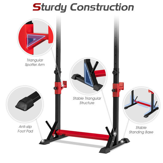 Adjustable Squat Rack Stand for Home Gym Fitness
