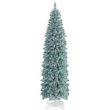 5 FT Pre-lit Artificial Christmas Tree with 343 Branch Tips and Multi-color LED Lights-7 ft