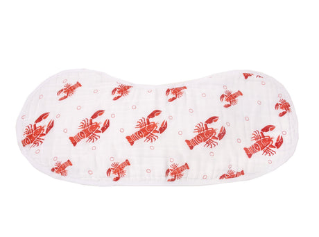 2-in-1 Burp Cloth and Bib: Heads or Tails, Crawfish Lobster by Little Hometown - Aiden's Corner Baby & Toddler Clothes, Toys, Teethers, Feeding and Accesories