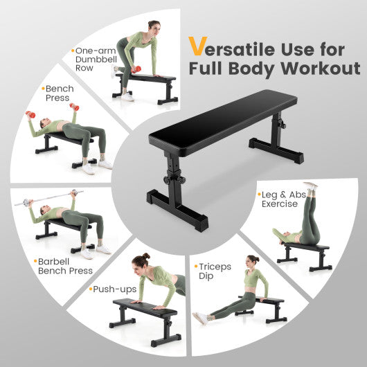 600 LBS Heavy Duty Weight Bench with 5-Level Adjustable Height