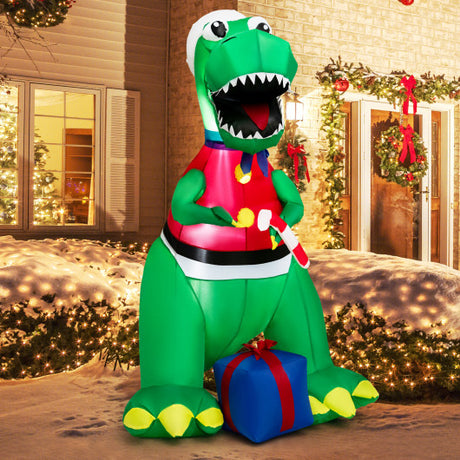 Inflatable Christmas Decoration with LED Lights and Waterproof Blower