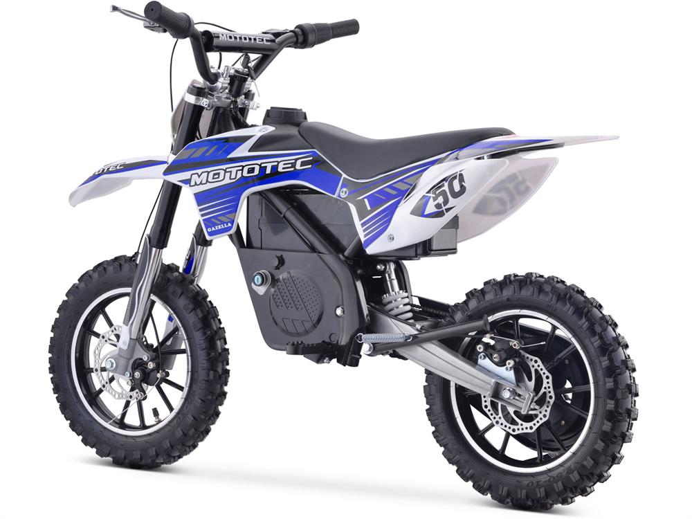 MotoTec 24v 500w Gazella Electric Dirt Bike Blue