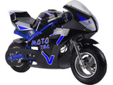MotoTec Electric Pocket Bike GT 36v 500w Blue