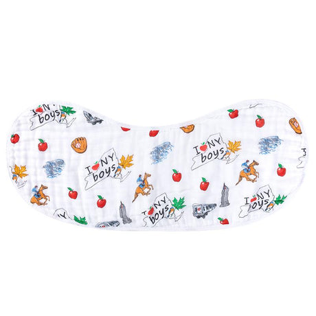2-in-1 Burp Cloth and Bib:  New York Boy by Little Hometown - Aiden's Corner Baby & Toddler Clothes, Toys, Teethers, Feeding and Accesories