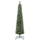 6/7 FeeT Pencil Xmas Tree with Warm White Incandescent Lights-6 ft
