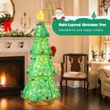 Pop-Up Christmas Tree with 200 Warm White LED Lights for Indoors & Outdoors