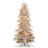 6/7.5 Feet Pre-lit Artificial Christmas Tree-7.5 ft