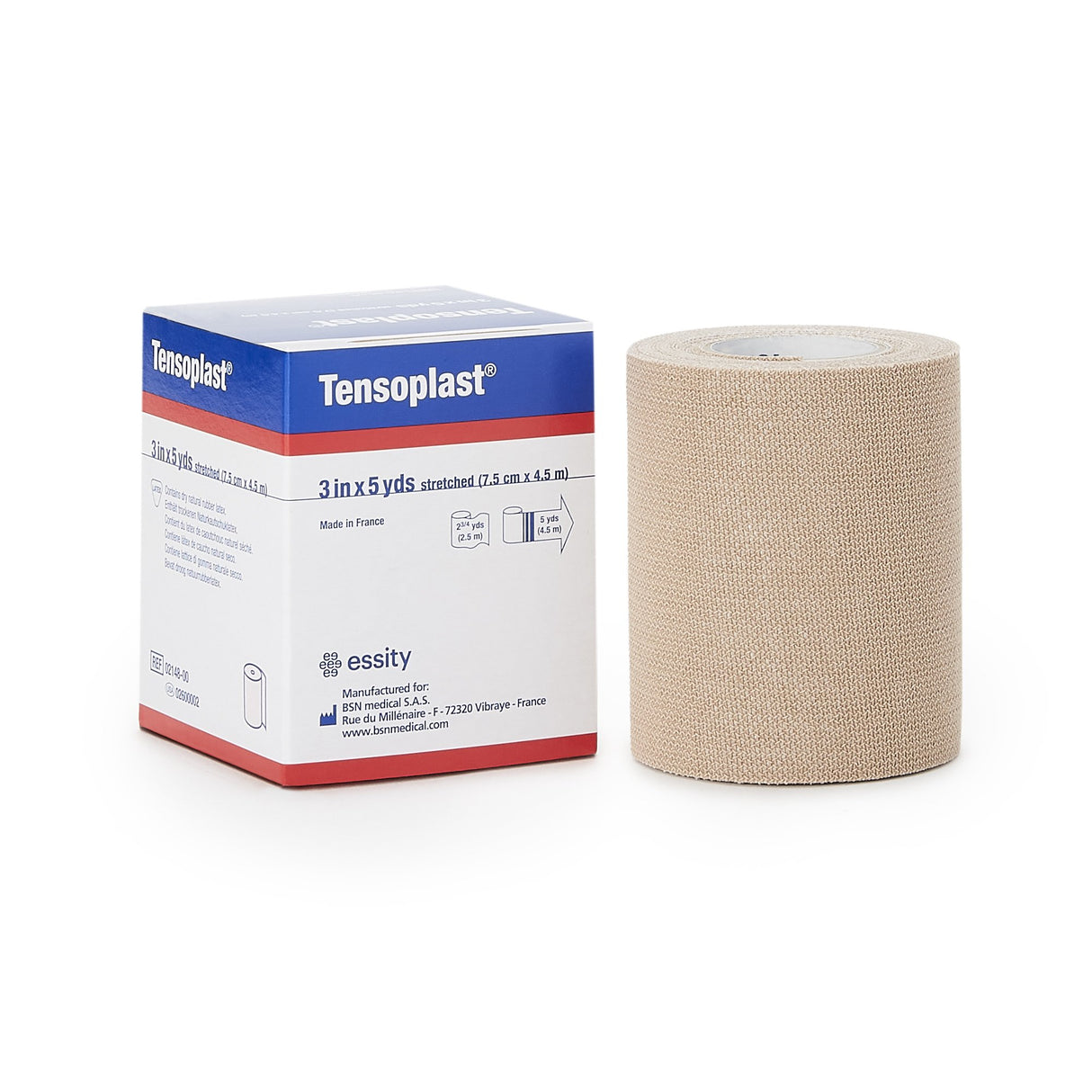 Tensoplast® No Closure Elastic Adhesive Bandage, 3 Inch x 5 Yard