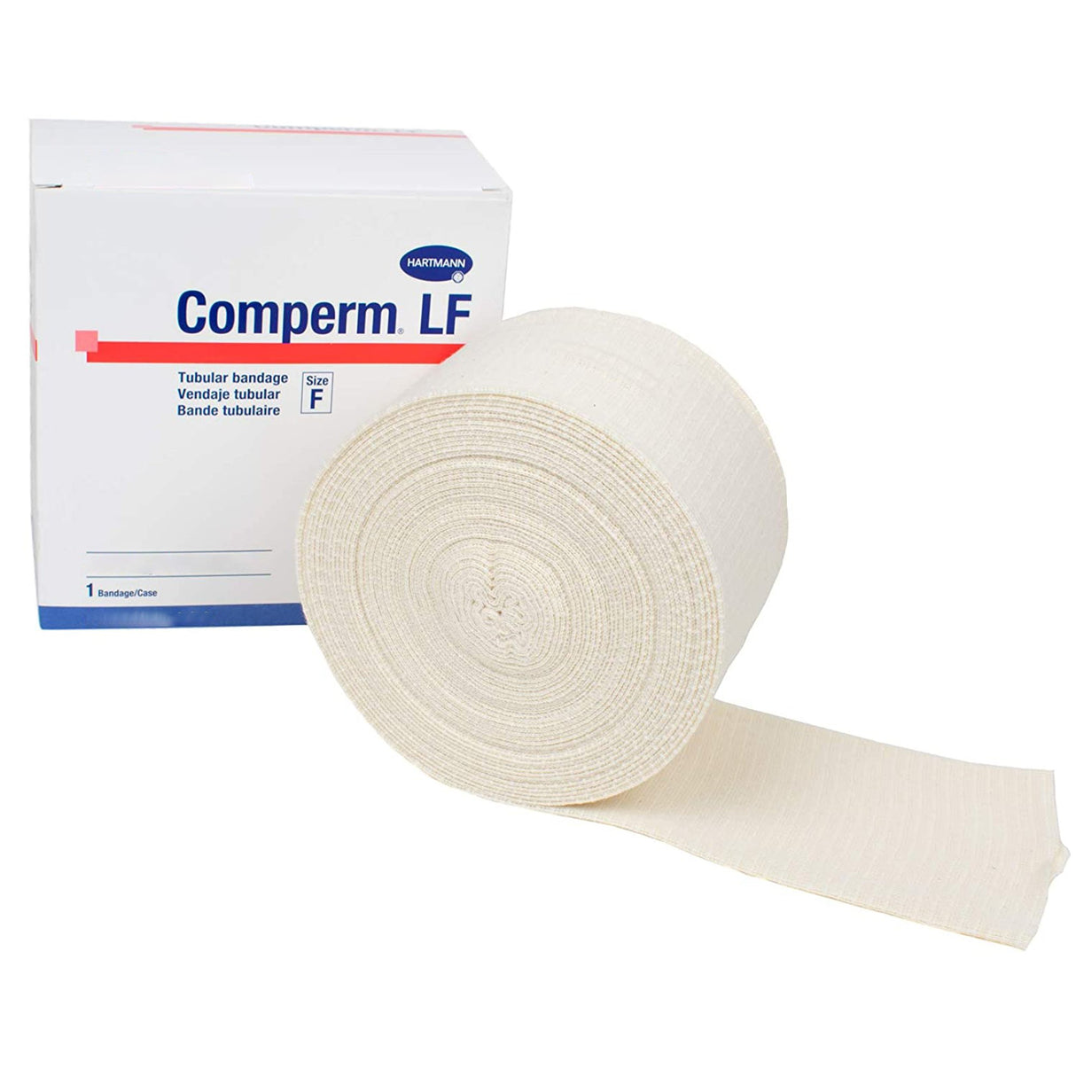 Comperm® LF Pull On Elastic Tubular Support Bandage, 5 Inch x 11 Yard