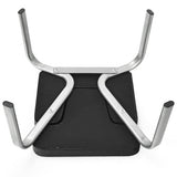 Yoga Iron Headstand Bench with PVC Pads for Family Gym-Black