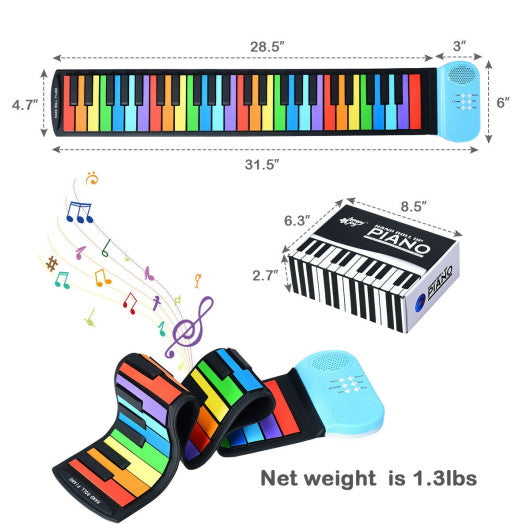 49-Key Roll-up Piano with Support Earphones